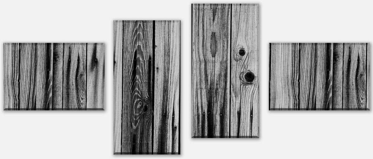 Leinwandbild Mehrteiler Grunge Holzbretter M0723