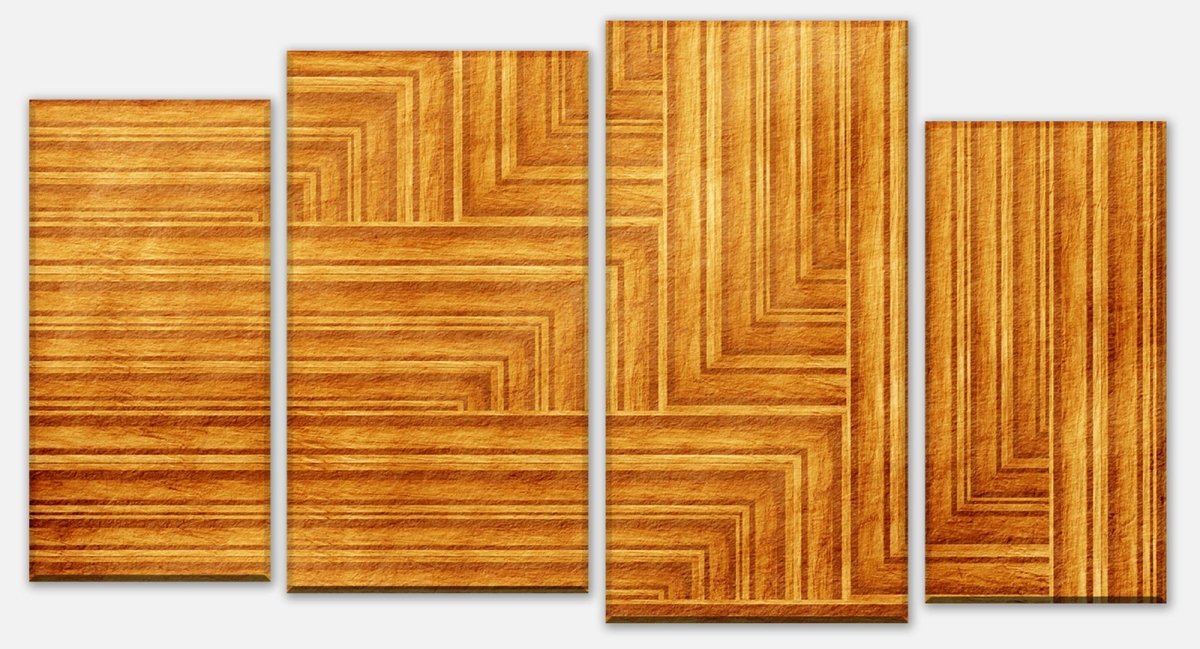 Leinwandbild Mehrteiler Holztexture M0724