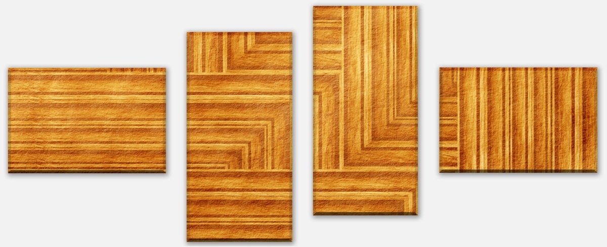 Leinwandbild Mehrteiler Holztexture M0724