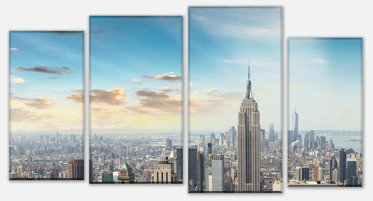 Leinwandbild Mehrteiler Midtown und Manhattan - NYC M0725