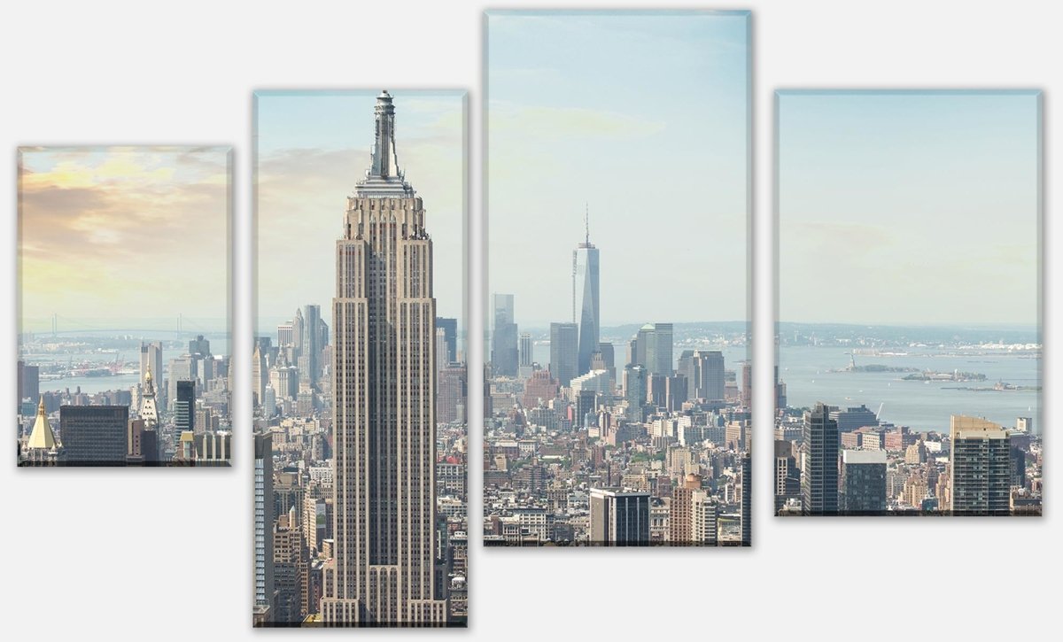 Leinwandbild Mehrteiler Midtown und Manhattan - NYC M0725