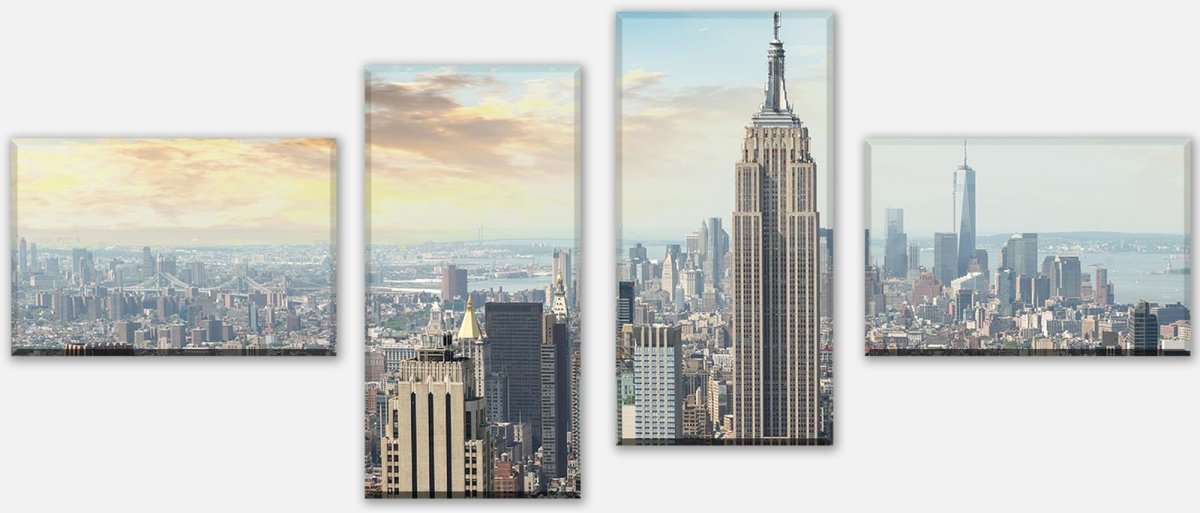 Leinwandbild Mehrteiler Midtown und Manhattan - NYC M0725