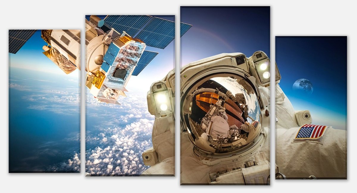 Leinwandbild Mehrteiler Astronaut M0780