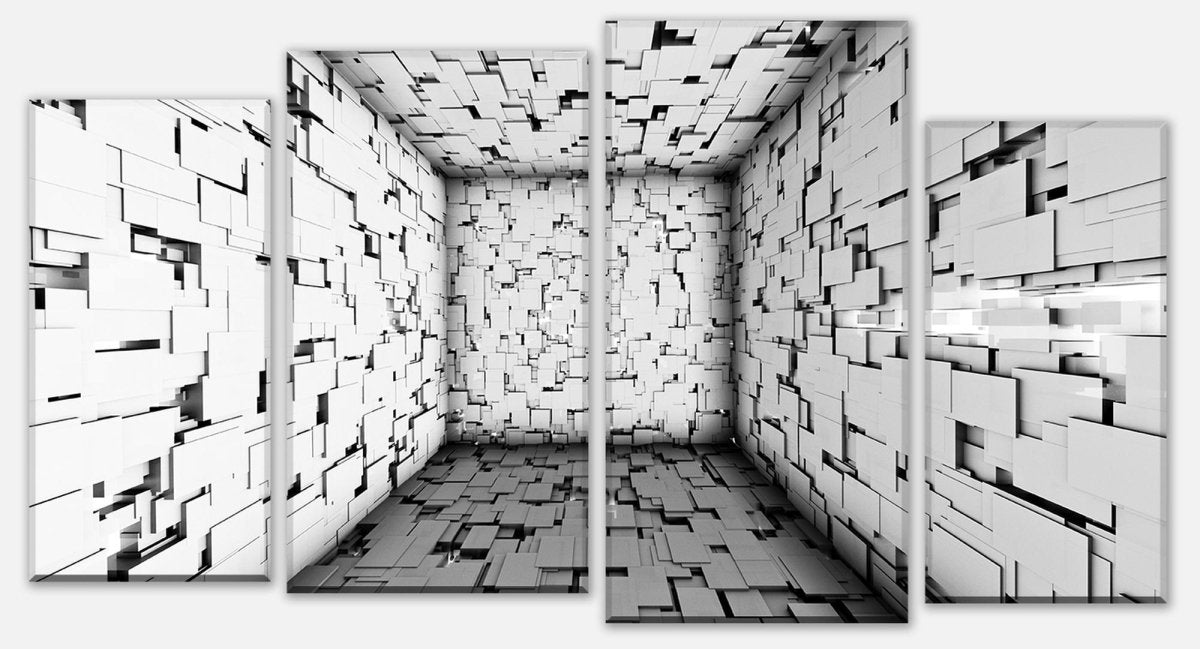 Leinwandbild Mehrteiler abstrakte Erweiterung des Raumes M0786