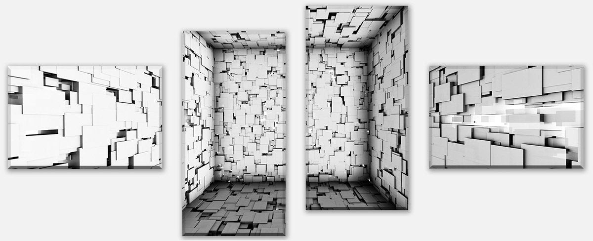 Leinwandbild Mehrteiler abstrakte Erweiterung des Raumes M0786
