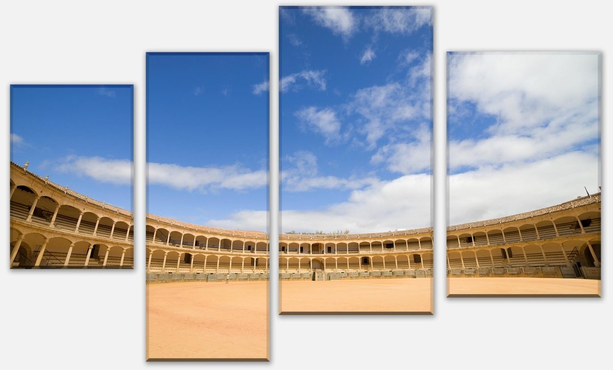 Leinwandbild Mehrteiler Stierkampfarena in Ronda, Spanien M0809