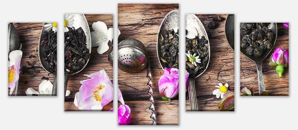 Leinwandbild Mehrteiler Großes Sortiment von Kräutertees M0849 entdecken - Bild 1