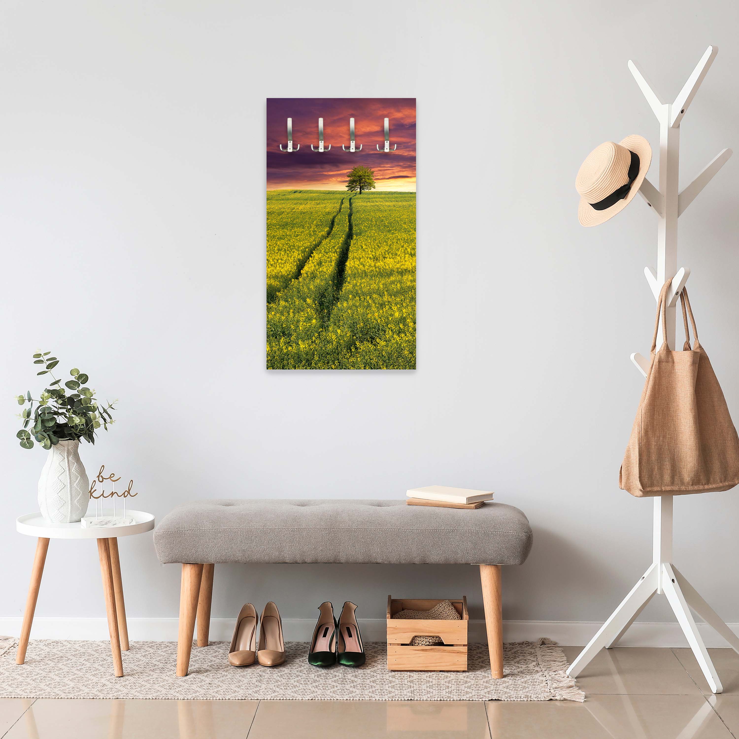 Garderobe Landschaft mit einem Feld von gelben Blumen M0874 entdecken - Bild 6