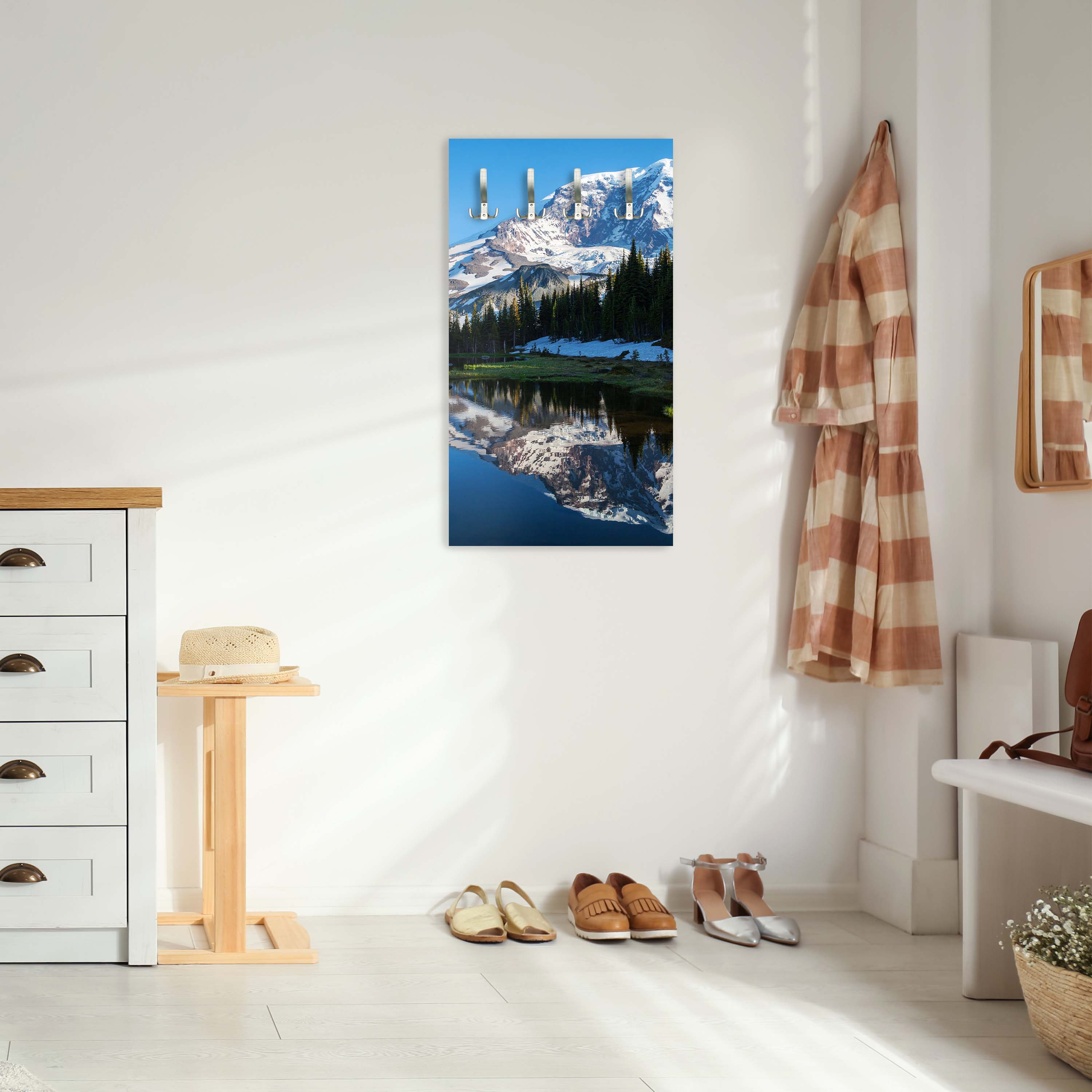 Garderobe Wald mit einem See auf einer Berglandschaft M0880 entdecken - Bild 6