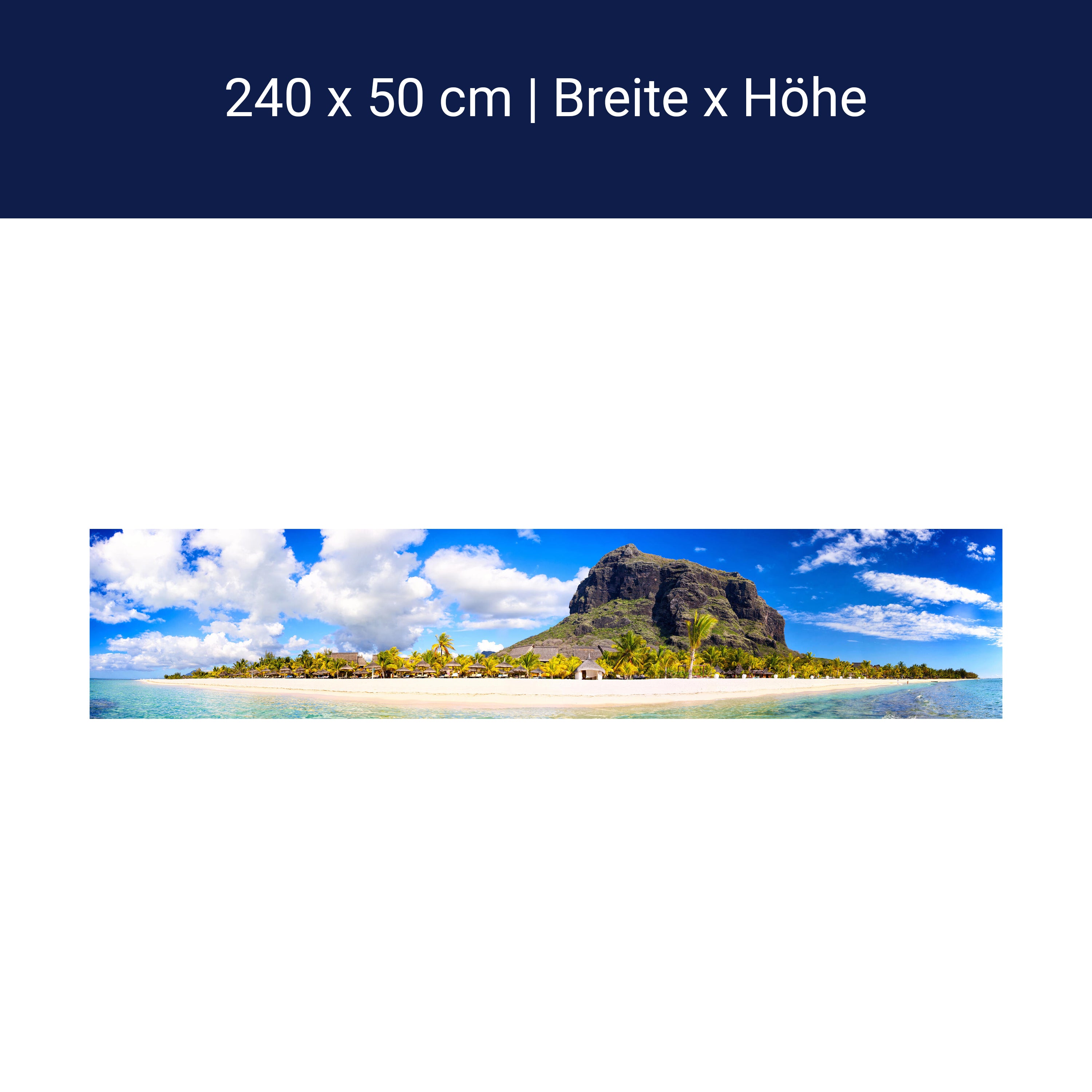 Küchenrückwand Le Morne Brabant, Mauritius M0897