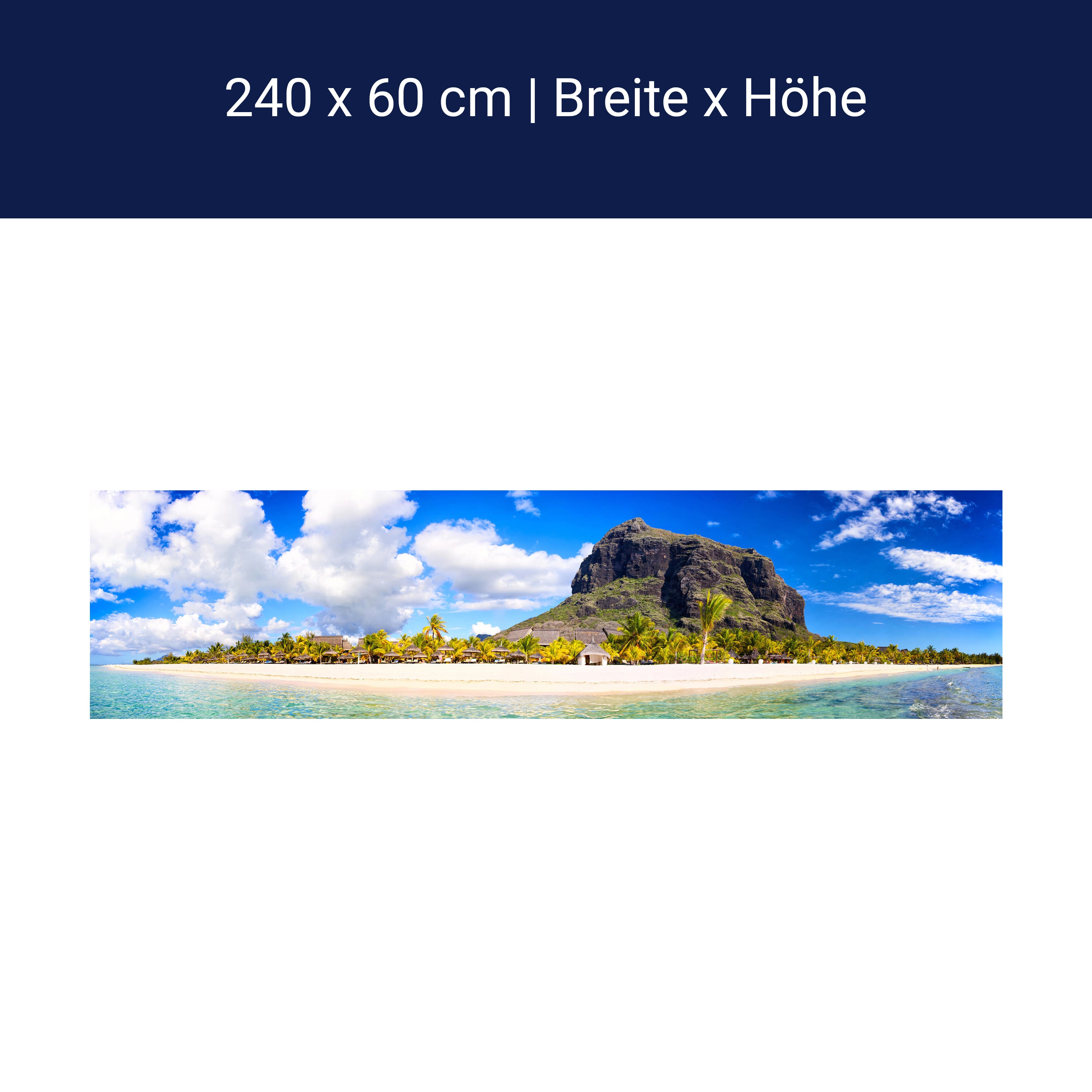 Küchenrückwand Le Morne Brabant, Mauritius M0897