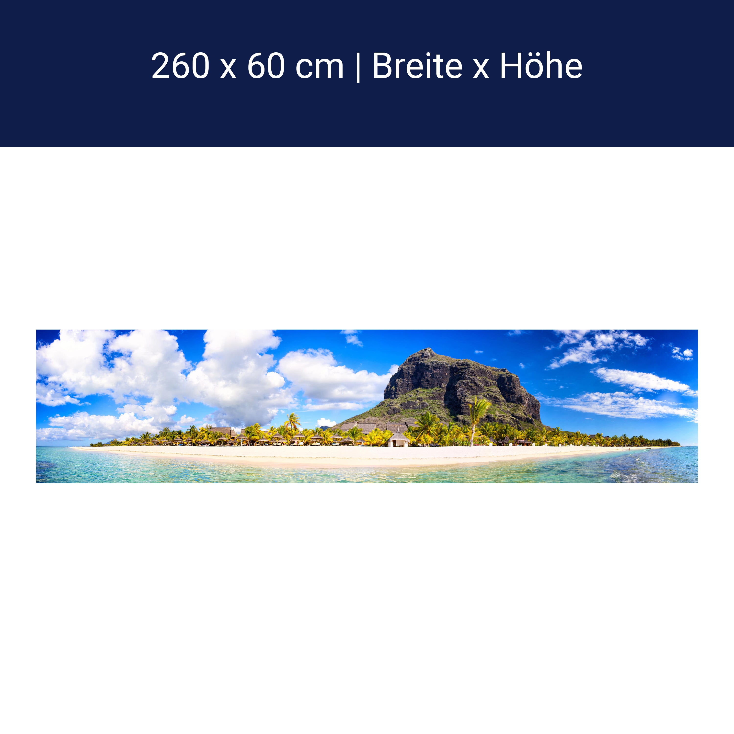 Küchenrückwand Le Morne Brabant, Mauritius M0897