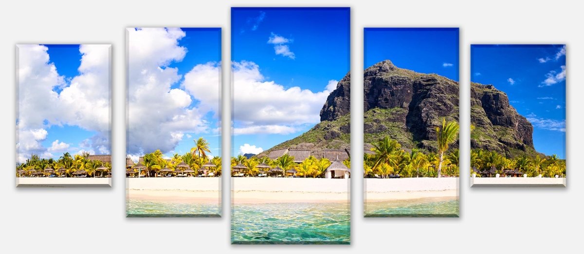 Leinwandbild Mehrteiler Le Morne Brabant, Mauritius M0897 entdecken - Bild 1