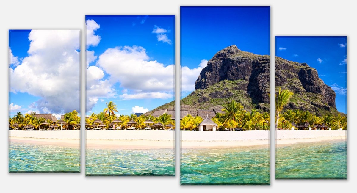 Leinwandbild Mehrteiler Le Morne Brabant, Mauritius M0897