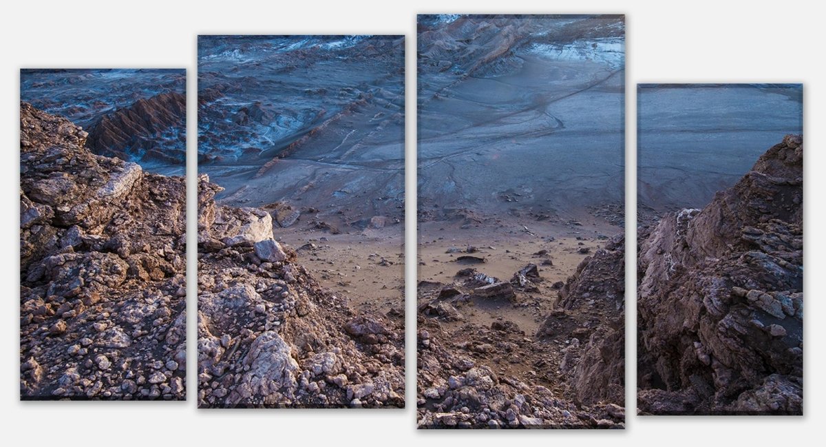 Leinwandbild Mehrteiler Vallée de la Lune, Atacama, Chile M0918