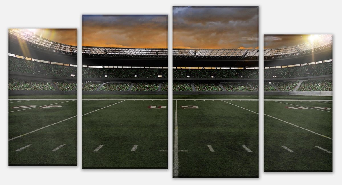 Leinwandbild Mehrteiler American Football Stadium M0930