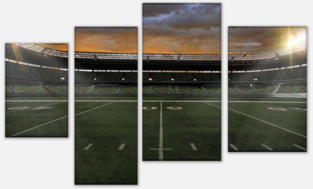 Leinwandbild Mehrteiler American Football Stadium M0930
