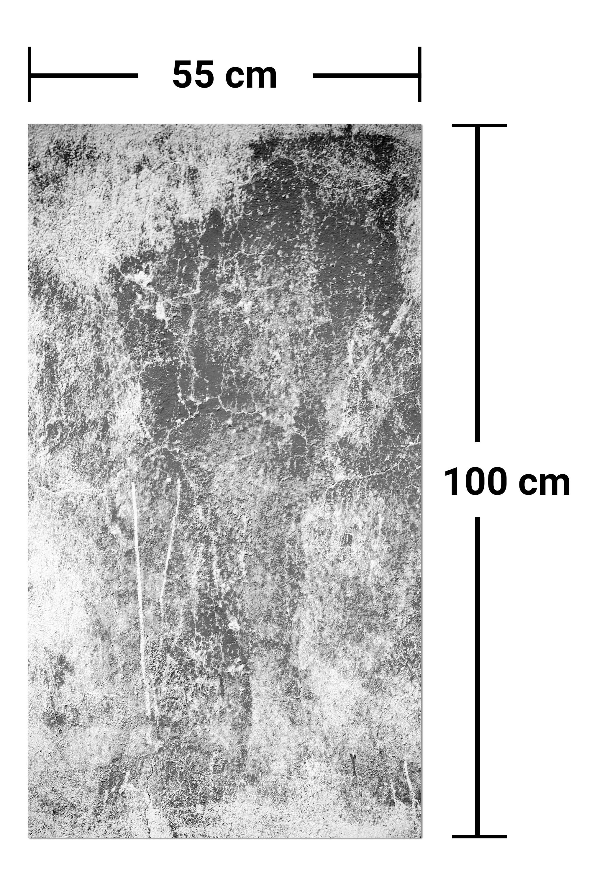 Garderobe Eine alte Mauer in Schwarz und Weiß M0940 entdecken - Bild 7