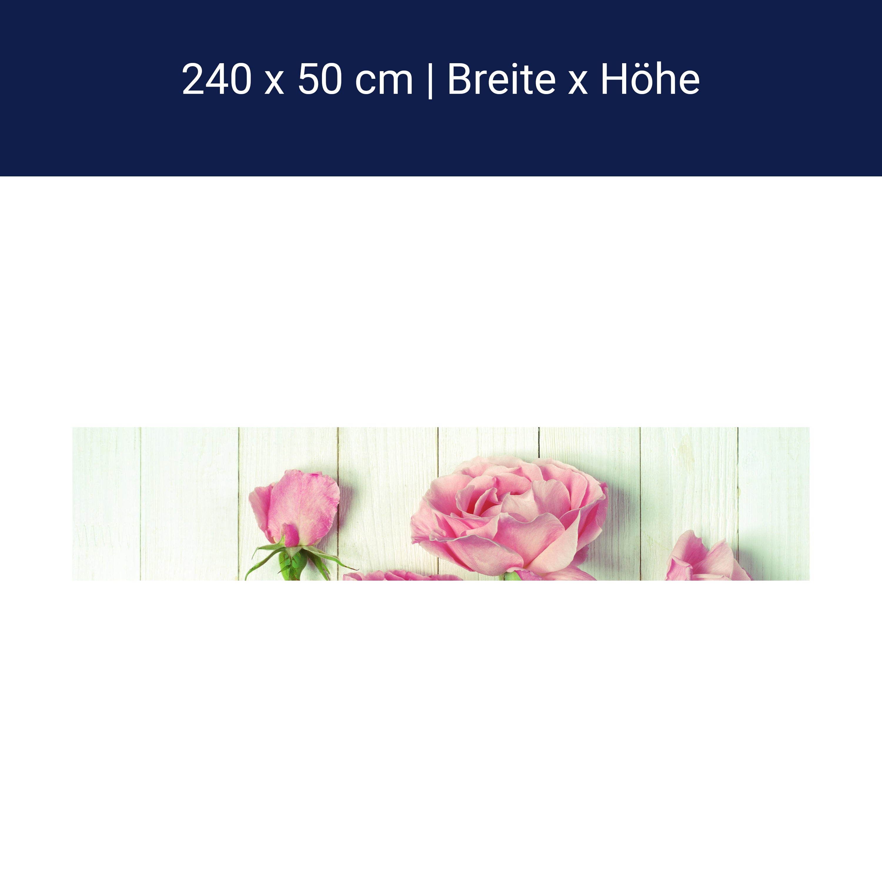 Küchenrückwand Frische Gartenrosen M1021