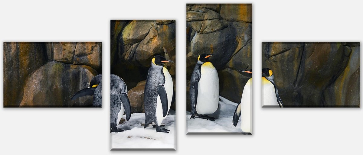 Leinwandbild Mehrteiler Kaiserpinguine M1031
