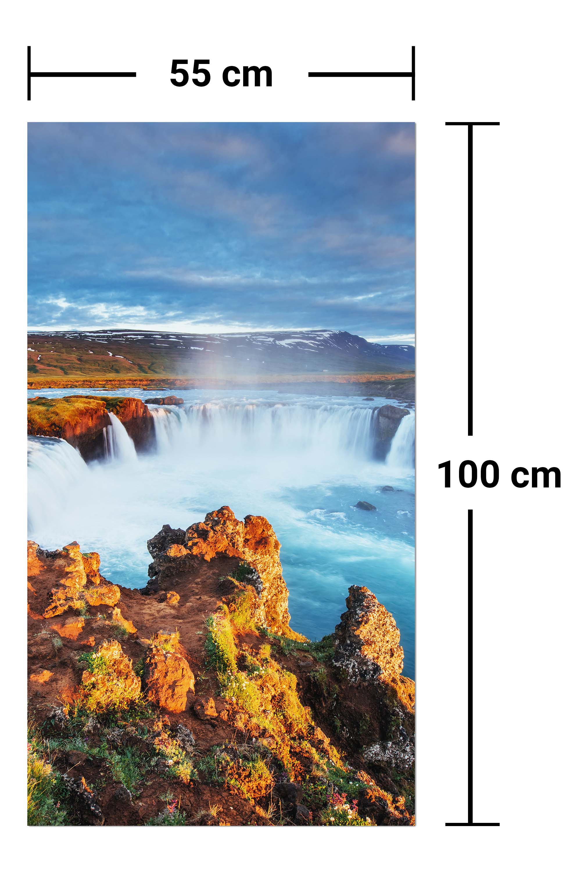 Garderobe Godafoss-Wasserfall bei Sonnenuntergang, Island M1040 entdecken - Bild 7