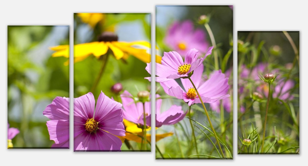 Leinwandbild Mehrteiler Schöne Frühlingsblumen M1048