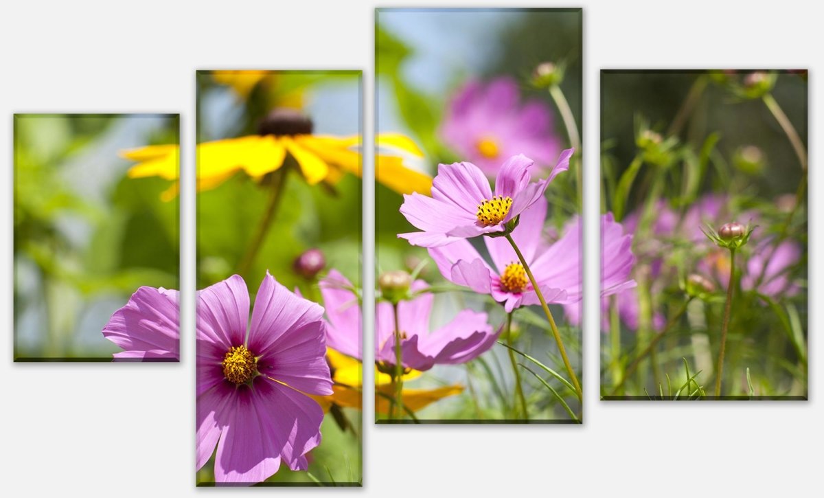 Leinwandbild Mehrteiler Schöne Frühlingsblumen M1048