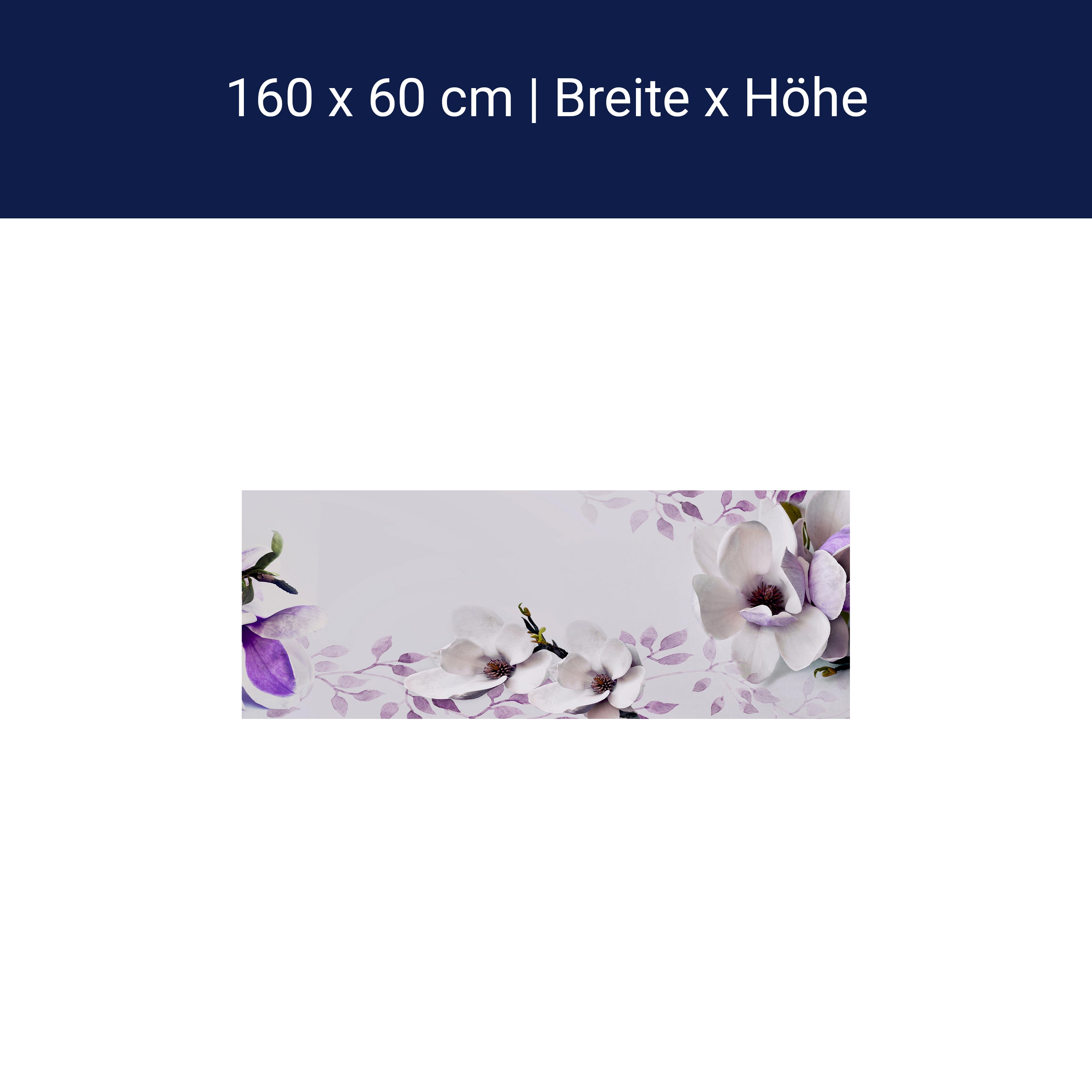 Küchenrückwand Blumen Violett Glas M1069