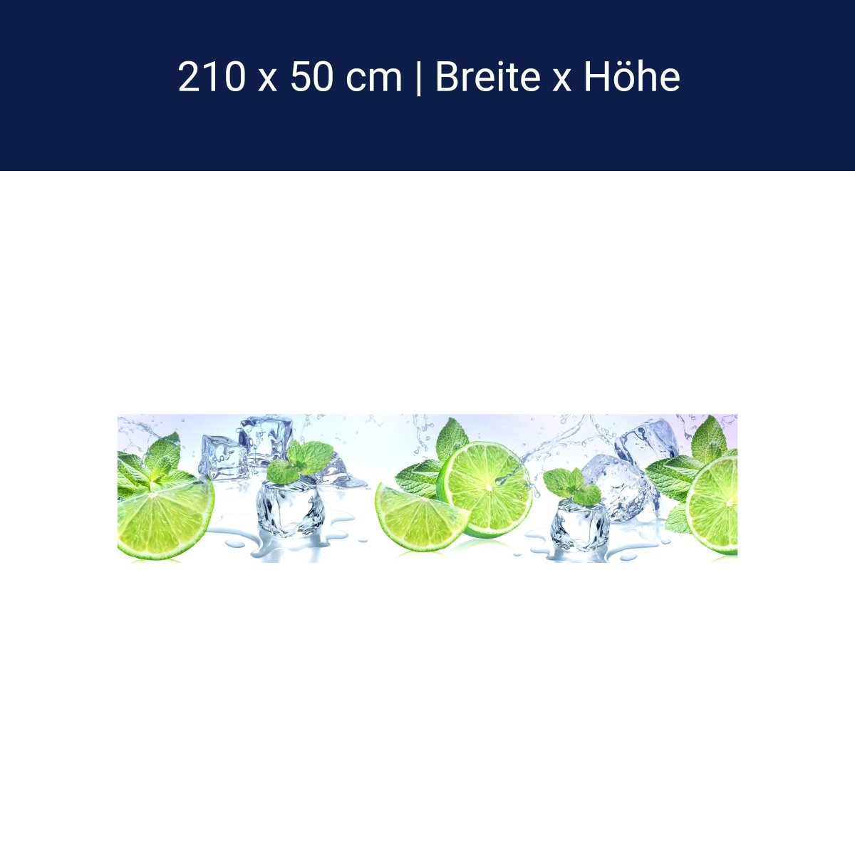 Küchenrückwand Limette Eis Pfefferminze Grün M1103