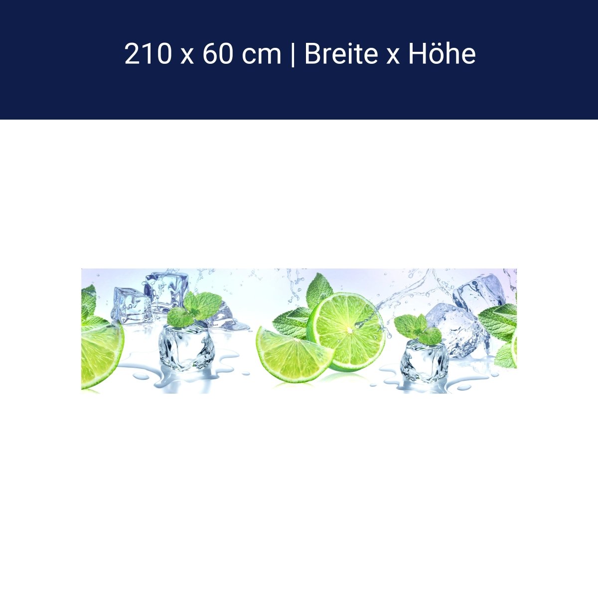 Küchenrückwand Limette Eis Pfefferminze Grün M1103