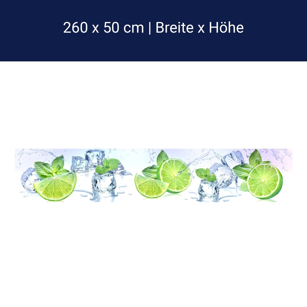 Küchenrückwand Limette Eis Pfefferminze Grün M1103