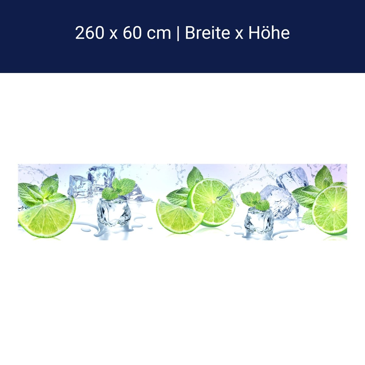 Küchenrückwand Limette Eis Pfefferminze Grün M1103